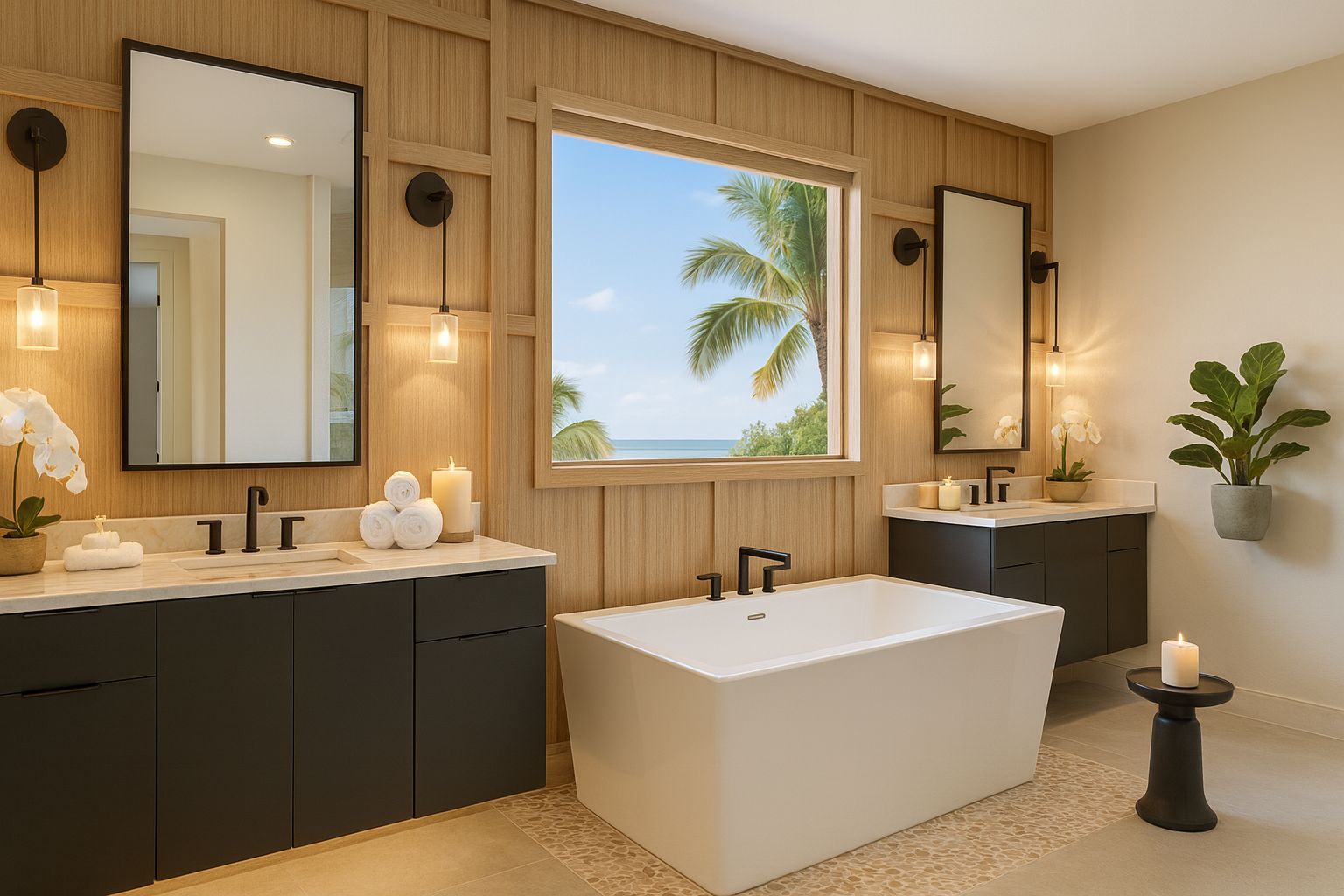 Spa-like bathroom renovation